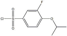3-fluoro-4-(propan-2-yloxy)benzene-1-sulfonyl chloride Structure