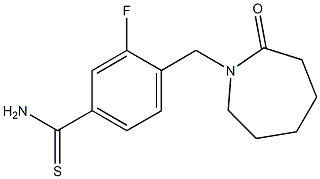 3-fluoro-4-[(2-oxoazepan-1-yl)methyl]benzenecarbothioamide 구조식 이미지