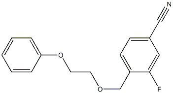 3-fluoro-4-[(2-phenoxyethoxy)methyl]benzonitrile Structure