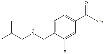 3-fluoro-4-{[(2-methylpropyl)amino]methyl}benzamide 구조식 이미지