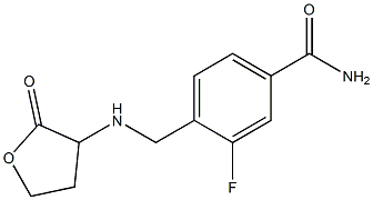 3-fluoro-4-{[(2-oxooxolan-3-yl)amino]methyl}benzamide 구조식 이미지