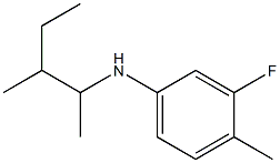 3-fluoro-4-methyl-N-(3-methylpentan-2-yl)aniline 구조식 이미지