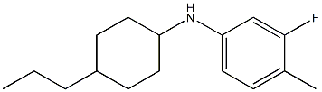 3-fluoro-4-methyl-N-(4-propylcyclohexyl)aniline 구조식 이미지