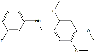 3-fluoro-N-[(2,4,5-trimethoxyphenyl)methyl]aniline Structure