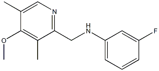 3-fluoro-N-[(4-methoxy-3,5-dimethylpyridin-2-yl)methyl]aniline 구조식 이미지