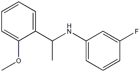 3-fluoro-N-[1-(2-methoxyphenyl)ethyl]aniline Structure