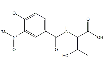 3-hydroxy-2-[(4-methoxy-3-nitrophenyl)formamido]butanoic acid Structure