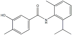 3-hydroxy-4-methyl-N-[2-methyl-6-(propan-2-yl)phenyl]benzamide Structure