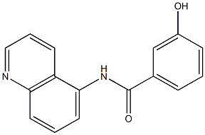3-hydroxy-N-(quinolin-5-yl)benzamide 구조식 이미지
