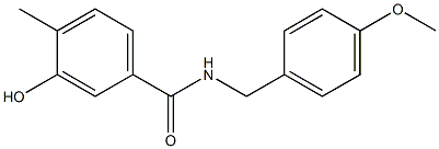3-hydroxy-N-[(4-methoxyphenyl)methyl]-4-methylbenzamide Structure