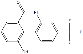 3-hydroxy-N-[3-(trifluoromethyl)phenyl]benzamide 구조식 이미지