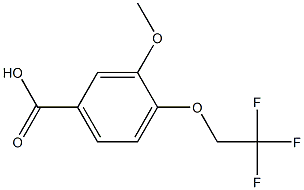 3-methoxy-4-(2,2,2-trifluoroethoxy)benzoic acid Structure