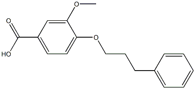 3-methoxy-4-(3-phenylpropoxy)benzoic acid 구조식 이미지