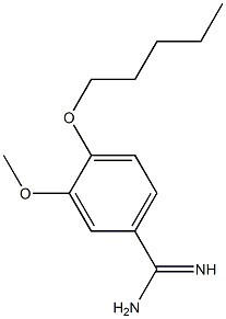 3-methoxy-4-(pentyloxy)benzenecarboximidamide 구조식 이미지