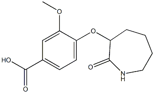 3-methoxy-4-[(2-oxoazepan-3-yl)oxy]benzoic acid 구조식 이미지