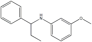 3-methoxy-N-(1-phenylpropyl)aniline 구조식 이미지