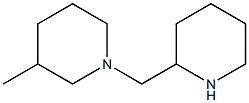 3-methyl-1-(piperidin-2-ylmethyl)piperidine Structure