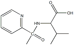 3-methyl-2-[1-(pyridin-2-yl)acetamido]butanoic acid Structure