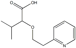 3-methyl-2-[2-(pyridin-2-yl)ethoxy]butanoic acid 구조식 이미지