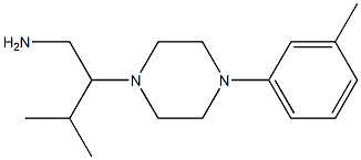 3-methyl-2-[4-(3-methylphenyl)piperazin-1-yl]butan-1-amine Structure