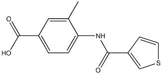 3-methyl-4-[(thien-3-ylcarbonyl)amino]benzoic acid Structure