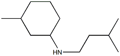 3-methyl-N-(3-methylbutyl)cyclohexan-1-amine 구조식 이미지