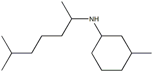 3-methyl-N-(6-methylheptan-2-yl)cyclohexan-1-amine 구조식 이미지