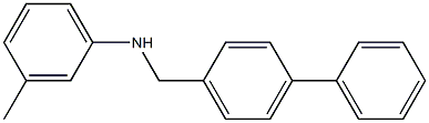 3-methyl-N-[(4-phenylphenyl)methyl]aniline 구조식 이미지