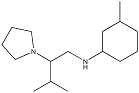 3-methyl-N-[3-methyl-2-(pyrrolidin-1-yl)butyl]cyclohexan-1-amine Structure