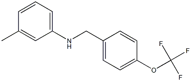 3-methyl-N-{[4-(trifluoromethoxy)phenyl]methyl}aniline 구조식 이미지