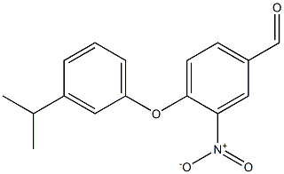 3-nitro-4-[3-(propan-2-yl)phenoxy]benzaldehyde 구조식 이미지