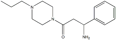 3-oxo-1-phenyl-3-(4-propylpiperazin-1-yl)propan-1-amine 구조식 이미지