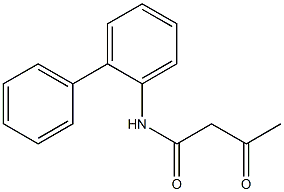 3-oxo-N-(2-phenylphenyl)butanamide 구조식 이미지