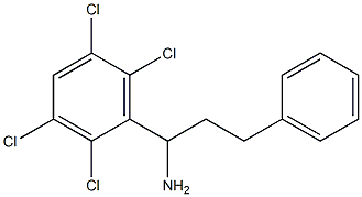 3-phenyl-1-(2,3,5,6-tetrachlorophenyl)propan-1-amine 구조식 이미지