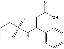 3-phenyl-3-[(propylsulfonyl)amino]propanoic acid 구조식 이미지