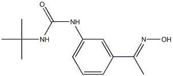 3-tert-butyl-1-{3-[1-(hydroxyimino)ethyl]phenyl}urea 구조식 이미지