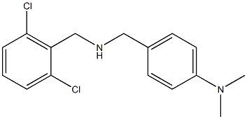 4-({[(2,6-dichlorophenyl)methyl]amino}methyl)-N,N-dimethylaniline Structure