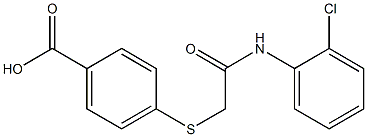 4-({[(2-chlorophenyl)carbamoyl]methyl}sulfanyl)benzoic acid 구조식 이미지
