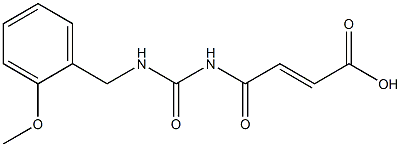 4-({[(2-methoxyphenyl)methyl]carbamoyl}amino)-4-oxobut-2-enoic acid 구조식 이미지