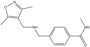 4-({[(3,5-dimethyl-1,2-oxazol-4-yl)methyl]amino}methyl)-N-methylbenzamide Structure