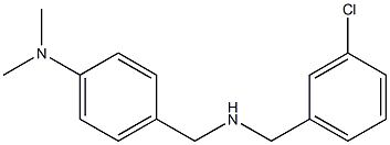 4-({[(3-chlorophenyl)methyl]amino}methyl)-N,N-dimethylaniline Structure