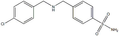 4-({[(4-chlorophenyl)methyl]amino}methyl)benzene-1-sulfonamide Structure