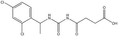 4-({[1-(2,4-dichlorophenyl)ethyl]carbamoyl}amino)-4-oxobutanoic acid 구조식 이미지