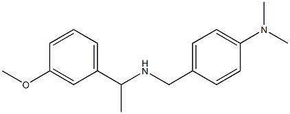 4-({[1-(3-methoxyphenyl)ethyl]amino}methyl)-N,N-dimethylaniline 구조식 이미지