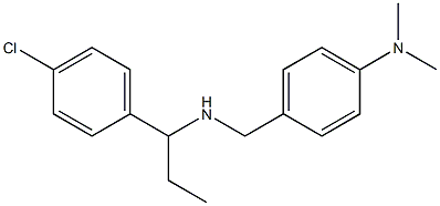 4-({[1-(4-chlorophenyl)propyl]amino}methyl)-N,N-dimethylaniline 구조식 이미지