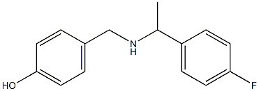 4-({[1-(4-fluorophenyl)ethyl]amino}methyl)phenol Structure