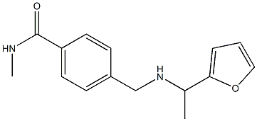 4-({[1-(furan-2-yl)ethyl]amino}methyl)-N-methylbenzamide Structure