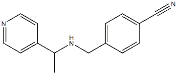 4-({[1-(pyridin-4-yl)ethyl]amino}methyl)benzonitrile Structure