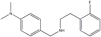 4-({[2-(2-fluorophenyl)ethyl]amino}methyl)-N,N-dimethylaniline 구조식 이미지