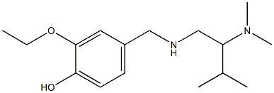 4-({[2-(dimethylamino)-3-methylbutyl]amino}methyl)-2-ethoxyphenol 구조식 이미지